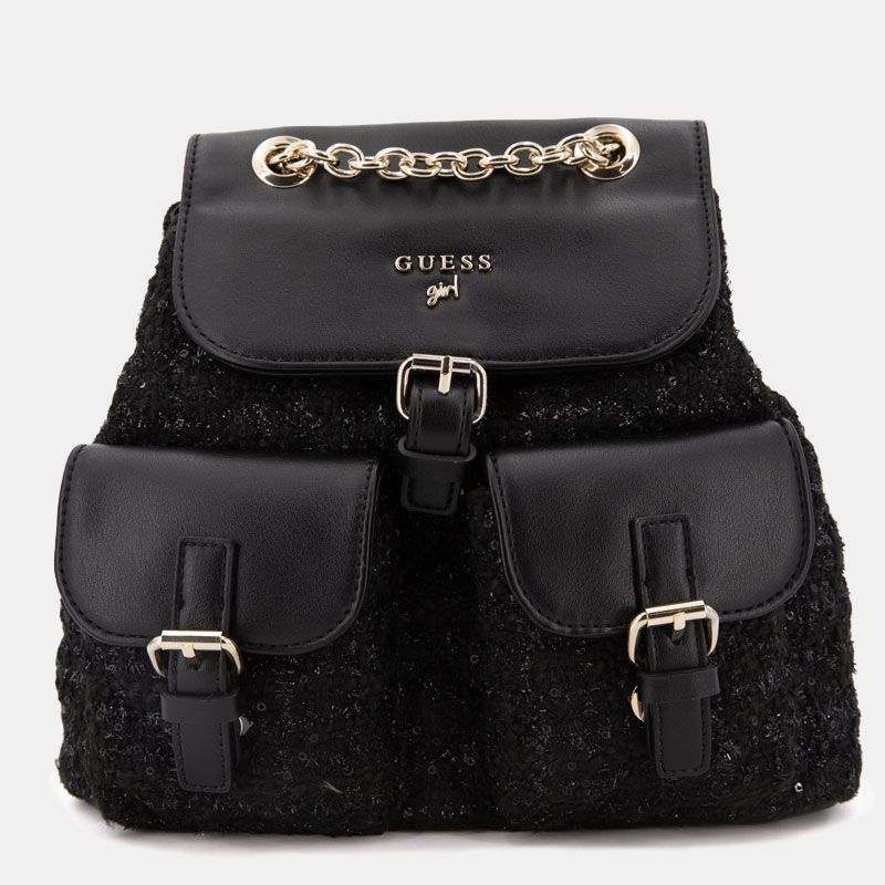 Rucsac 18x12x25cm tweed și imitație de piele fată Copil GUESS