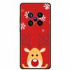 Christmas Cover For Vivo X200 Pro 6.78"Black Silicone Case For vivo X200 Pro mini 6.31" TPU Santa Claus ChristmasTree Back Cover