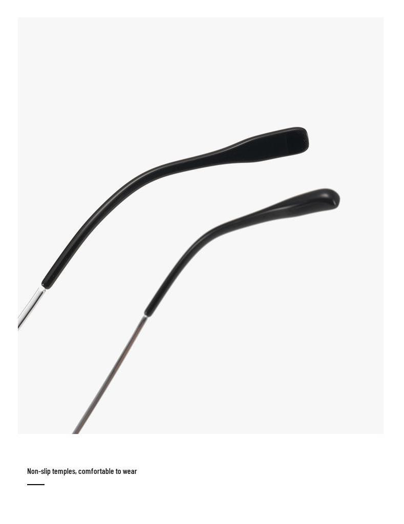 Pure Titanium Oval Eyeglass Frame 48: Fashionable, Lightweight, Unisex, and Perfect for Daily Commute.