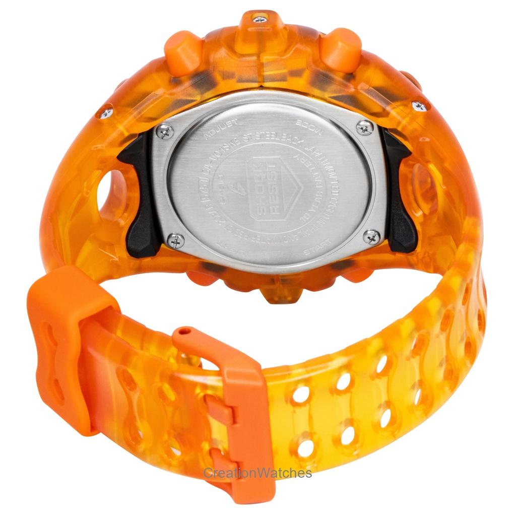 Casio G-Shock Resin Strap Analog Digital Orange Dial Quartz GA-V01SKE-4A 200M Men's Watch