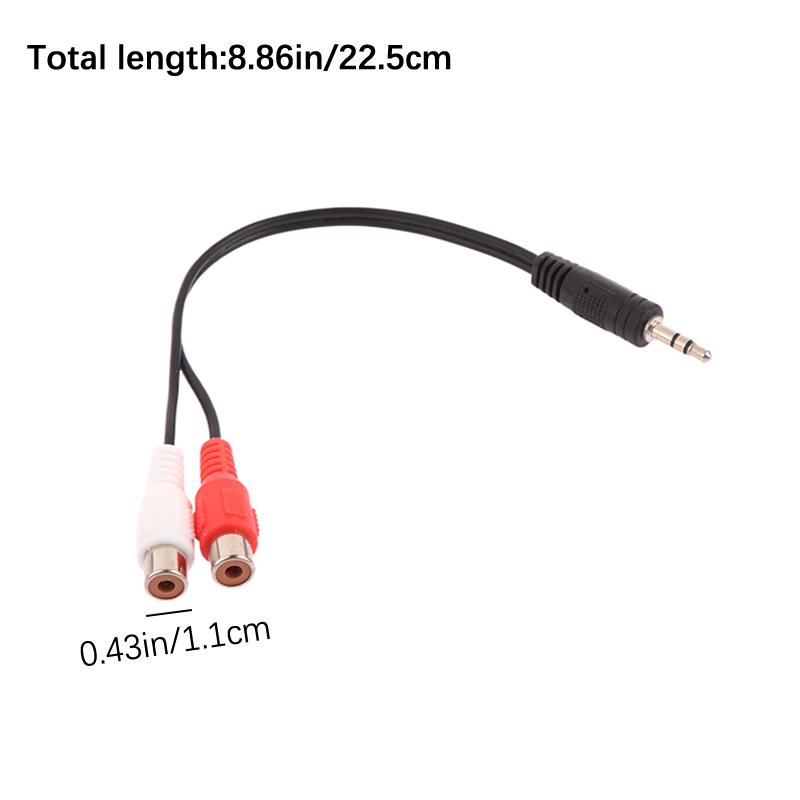 Universal Rca Cable 3.5Mm Jack Stereo Audio Cable To 2Rca Socket Female To Male To Headphone 3.5Mm Adapter For Dvd Amplifier