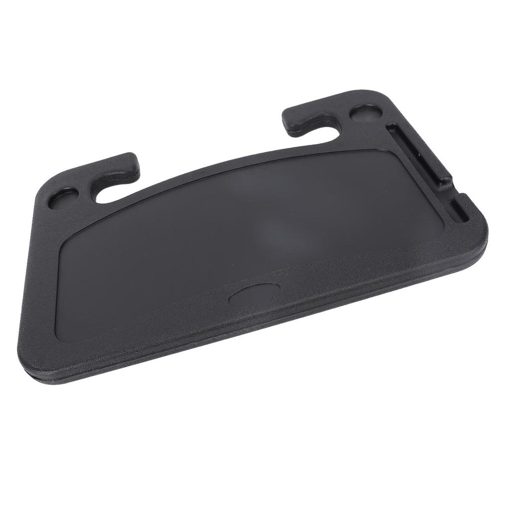 Car Steering Wheel Desk Multi Functional Portable HDPE Steering Wheel Food Table for SUV Truck Bus MPV Eating Working Black