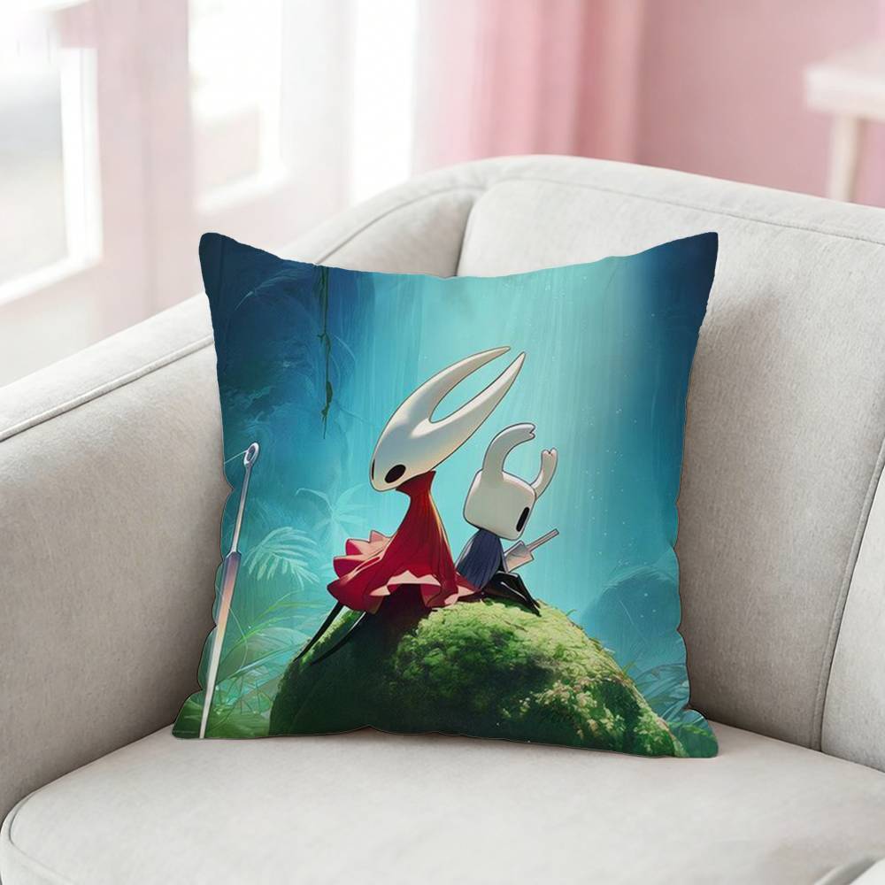 Game HHollow Knight Silksong Pillow Case Pattern Printed Pillowcase For Living Room Sofa Cushion Cover