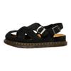 Sandale Romane Casual Confortabile din Piele de Cămilă Archive Fisherman Unisex Negre 40787001