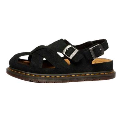 Arquivo Suede de Pescador Sandálias Romanas Casuais Confortáveis Sandálias Unissex Preto 40787001