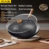 Titanium Hammered Iron Stir-Fry Pan