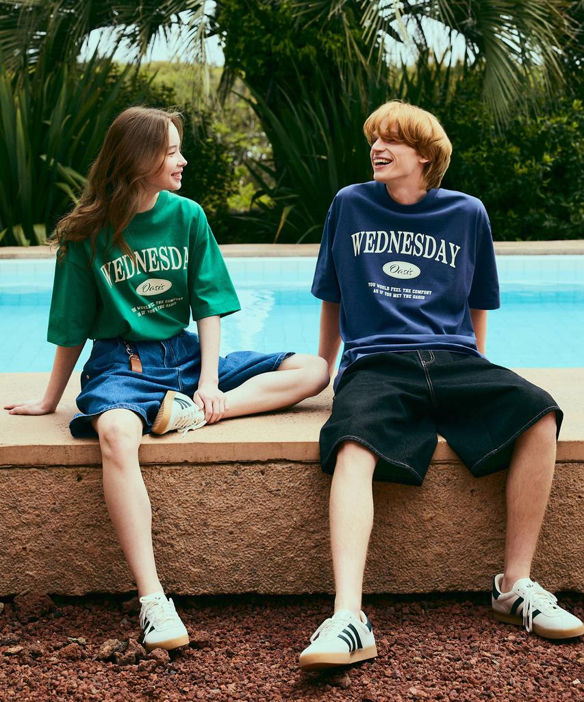 Wednesday Oasis For Woman W/Signature Oversized Short Sleeve T-Shirt (6 Colors)
