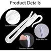 50 PCS Plastic Curtain Hooks Adjustable Pinch Pleat Ratchet System Pinch Pleat Curtain Hooks for Window Door Shower Curtain(75mm/2.95inch)