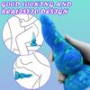 Liquid Silicone Alien Dildo - Realistic Marbled Penis Toy with Anal Plug, Stretching Fantasy Toy for Women & Men, BDSM Adult Sex Toy