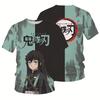 Demon Slayer T-Shirts Anime Kimetsu No Yaiba 3D Print Streetwear Men Fashion Oversized T Shirt Tees Tops Clothing