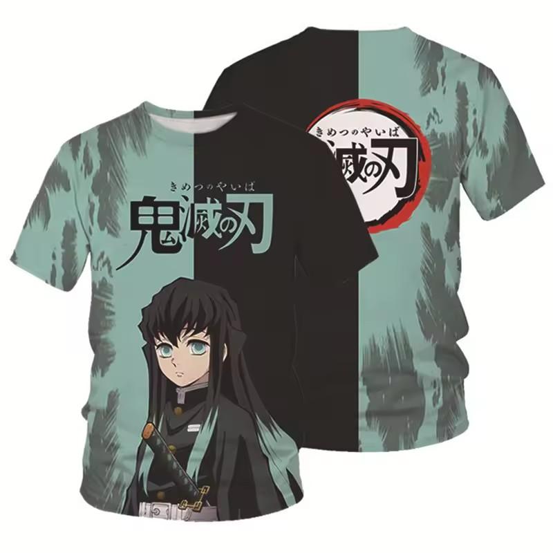 Demon Slayer T-Shirts Anime Kimetsu No Yaiba 3D Print Streetwear Men Fashion Oversized T Shirt Tees Tops Clothing