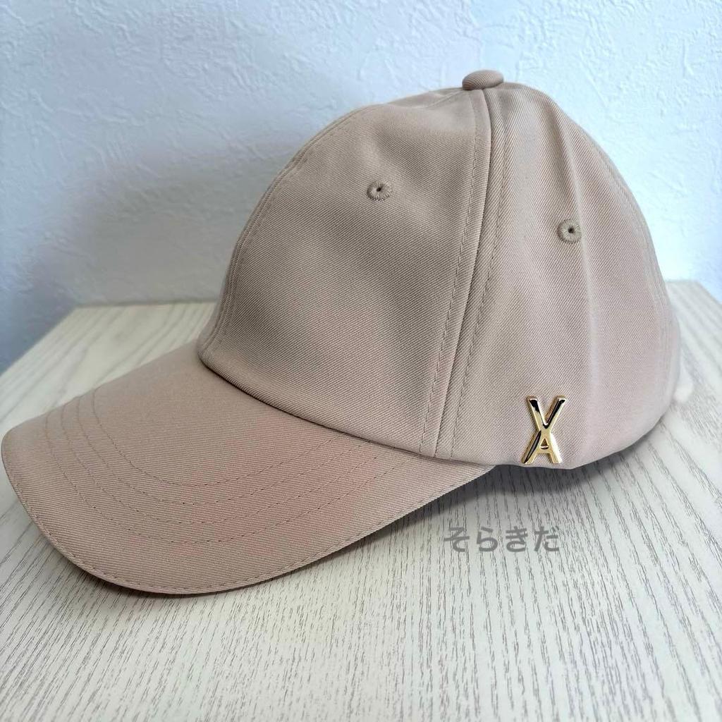 [USED] VARZAR 637 Authentic Bazar Beige Cap with Gold Studs