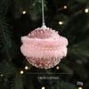 Exquisite Pink Christmas Tree Ornaments Foam Ball Xmas Tree Hangings Petal DIY Xmas Tree Hanging Xmas Decorations