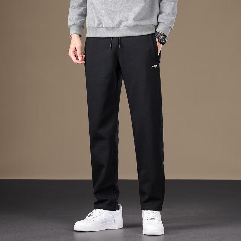JEEP Men's 95% Cotton Straight-Leg Casual Sweatpants