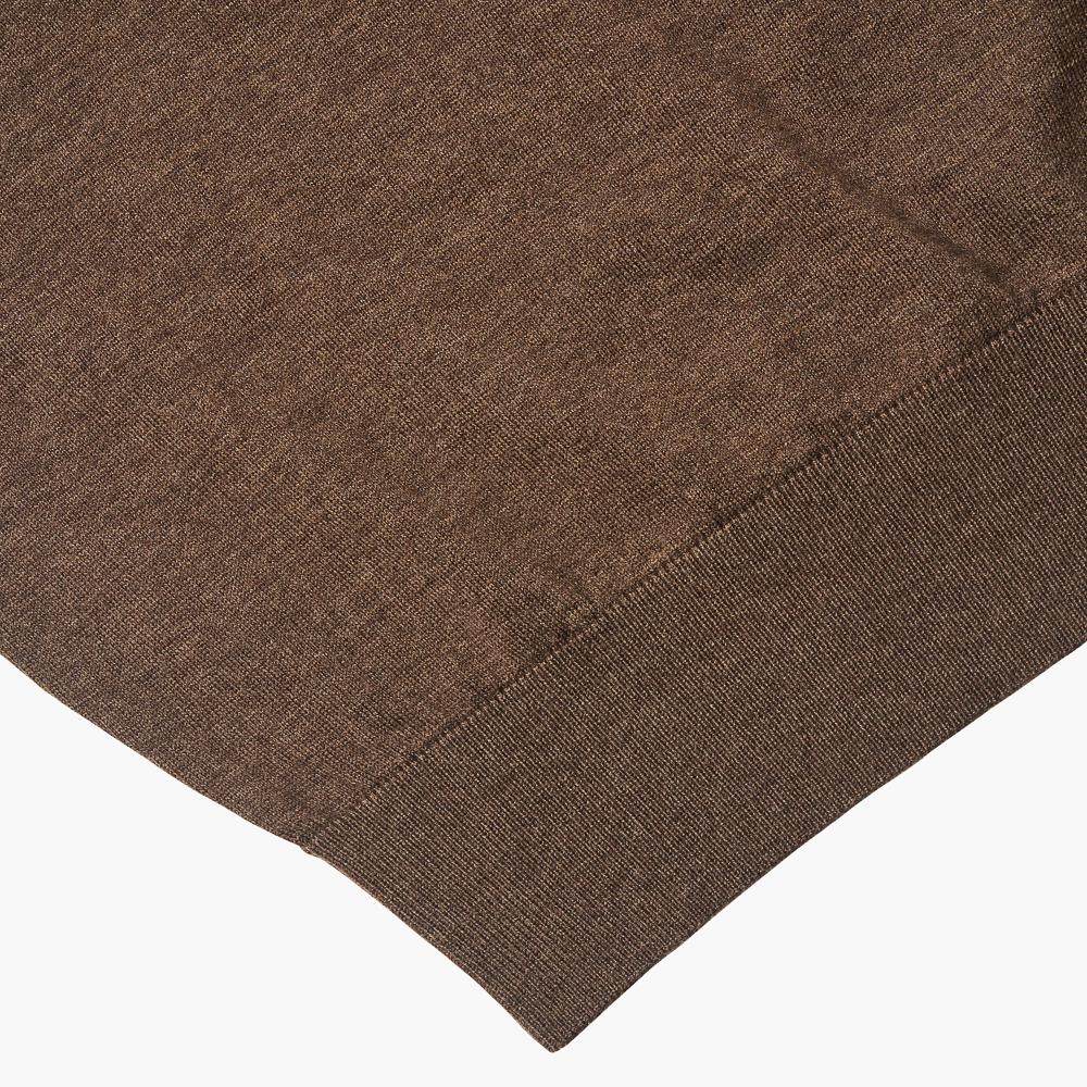 VERNO 24Fw Round-Neck Knit Brown
