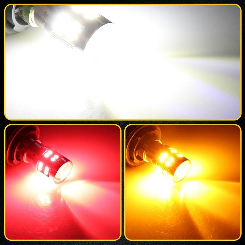 2PCS 1156 Signal Lamp PY21w Ba15s P21w LED 24SMD 3030 Canbus Car Turn Signal Light Brake Backup Light Universal 12V