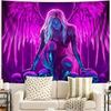 Schwarzlicht WandteppichFlügel Wandteppich Wohnzimmer Schlafzimmer Hintergrund Leicht Leichte Decke Heimdeko Kunst Wandbehang Geschenke