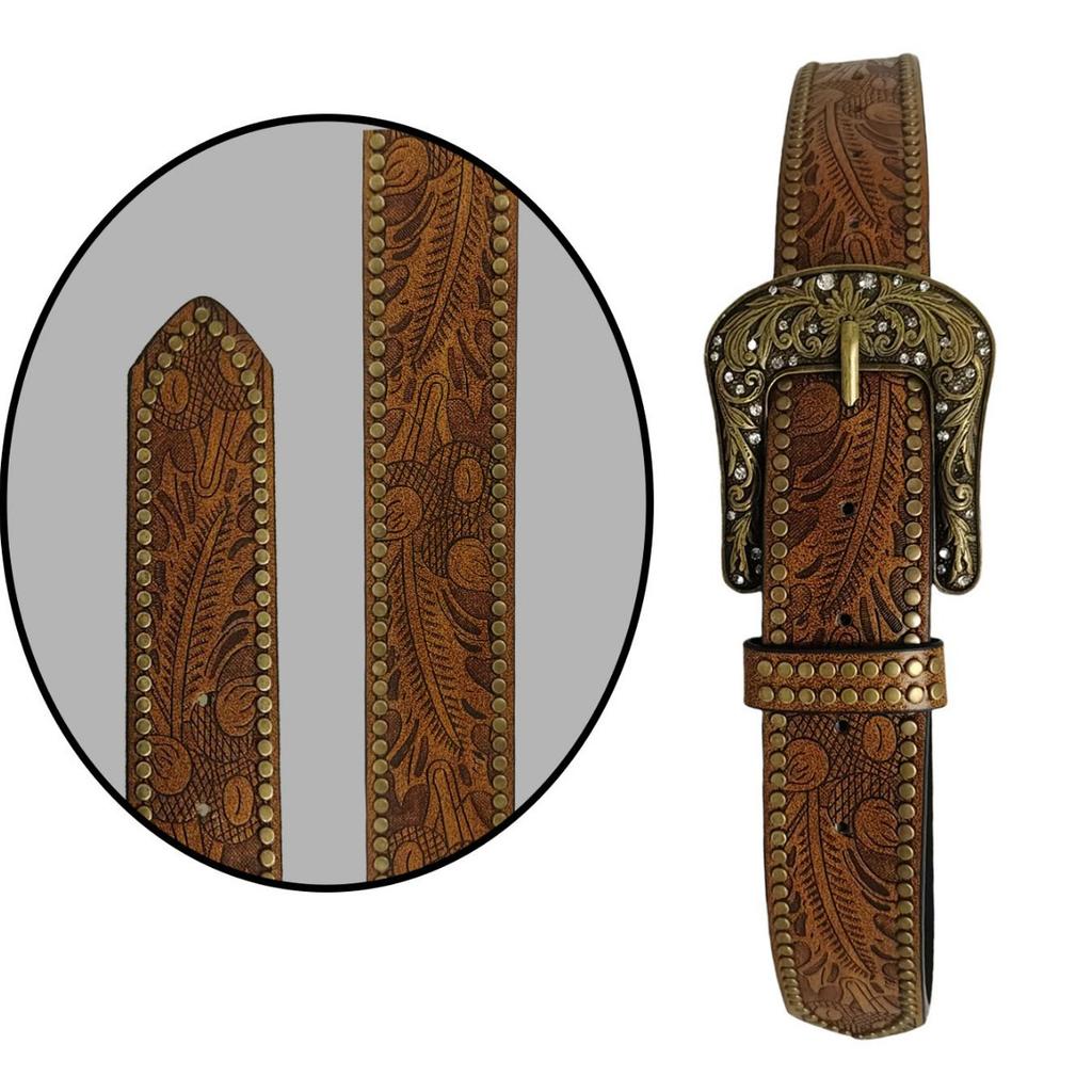 This Autumn's New European and American Style Engraved Belt Is Versatile for Women and Can Be Paired with A Jeans Belt