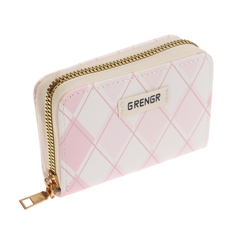 Cute Women'S Short Wallet Brief Purse For Women Card Wallet Pu Girls Students Pocket Zipper Key Bag Cartoon Handbag Card Holder