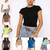 Y2k Clothes Crop Tops Summer 2024 Vintage Harajuku T-shirts Solid Color Aesthetic Clothing Women Tube Tops