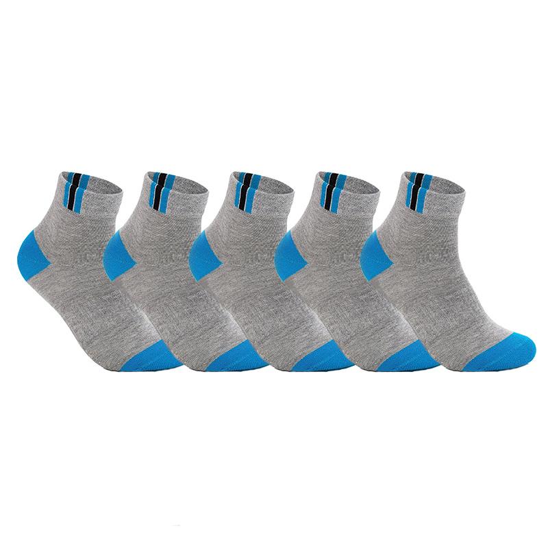5 Paar Herren Knöchelsocken Netz atmungsaktiv Baumwolle Sportsocken Freizeit Dünn geschnitten Kurze Socke Fuß 23-29cm