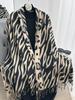 Autumn Winter Women Knitted Scarf Headscarf Lady Casual Retro Leopard Print Tassel Warm Scarve Mujer Foulard Long Wrap Shawl New