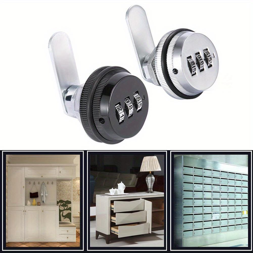 Drawer Combination Lock, File Cabinet Drawer Lock, Electrical Box Mailbox Lock, Zinc Alloy Tumbler Lock Mechanism
