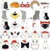 Waterproof Cartoon Cat Stickers: 50-Sheet Kit for Journals, Tablets, and Suitcases