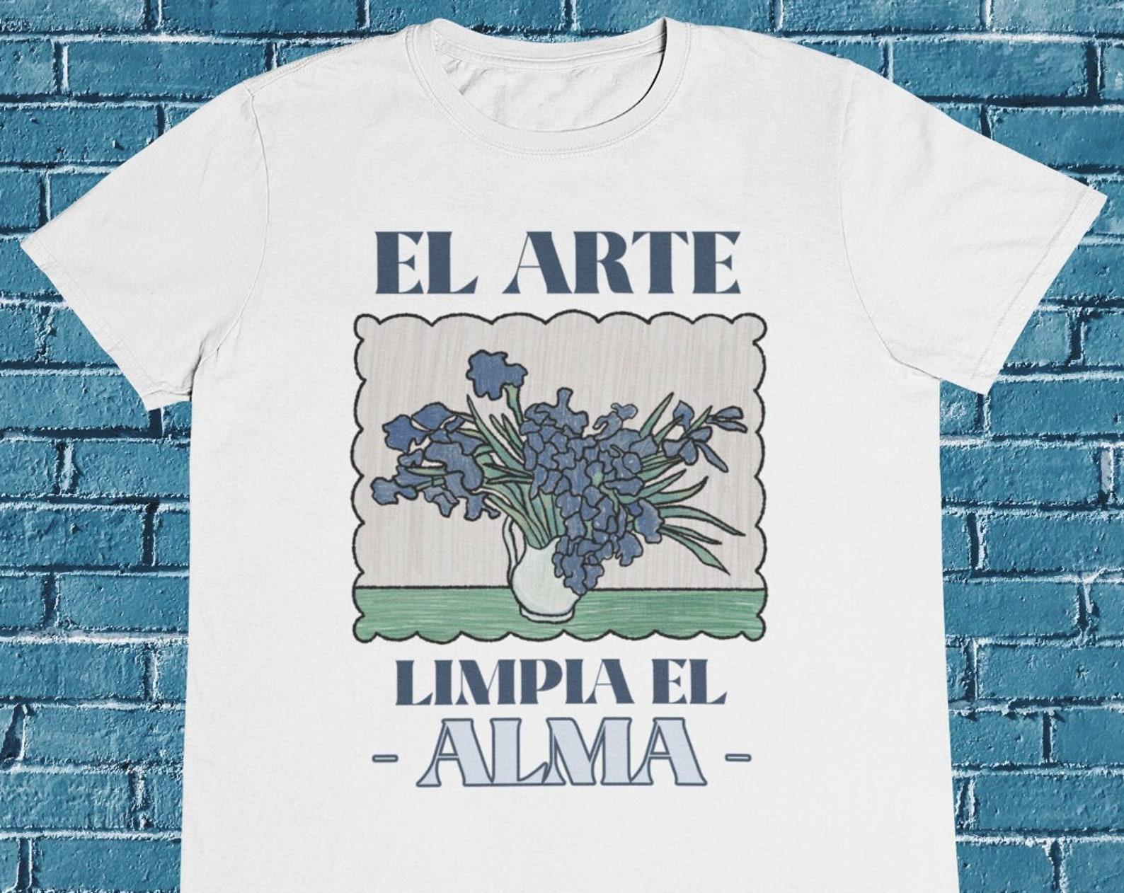 Van Gogh Irises T shirt / Irises Illustration / %100 Cotton S