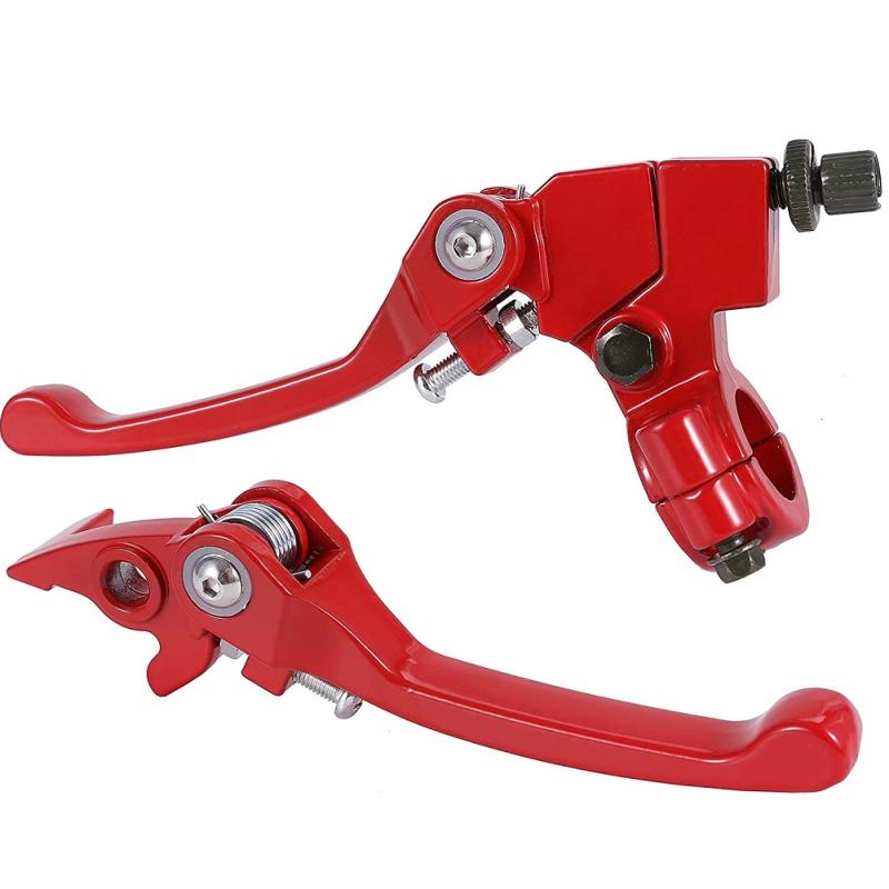 1 Pair Folding Aluminum Clutch Brake Lever For Off-road Atv Modification Accessories Compatible With