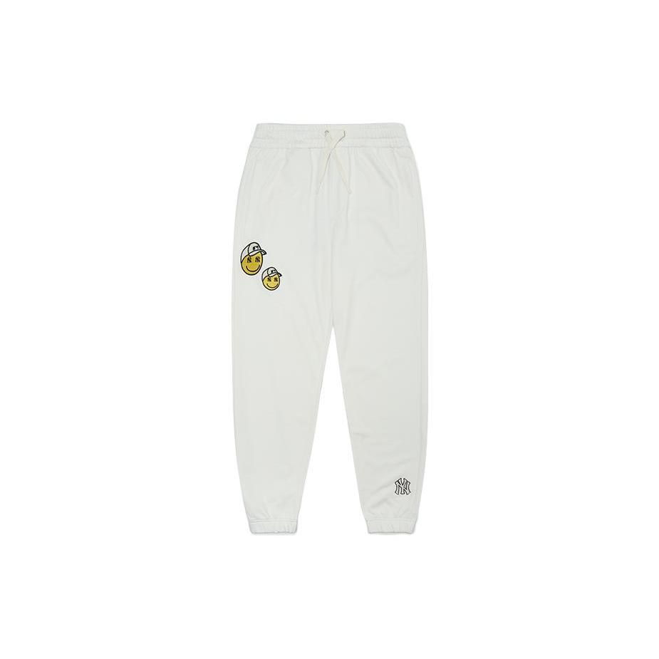 

New MLB New York Yankees Knitted Sweatpants Unisex White 3APTN0124-50IVS XL