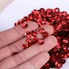 1000 Stück 6 mm Runde Lose Pailletten Funkelnd Bunt Pailletten Für DIY Basteln Nähen Verzierungen Hochzeitskleidung Schuhe Tasche