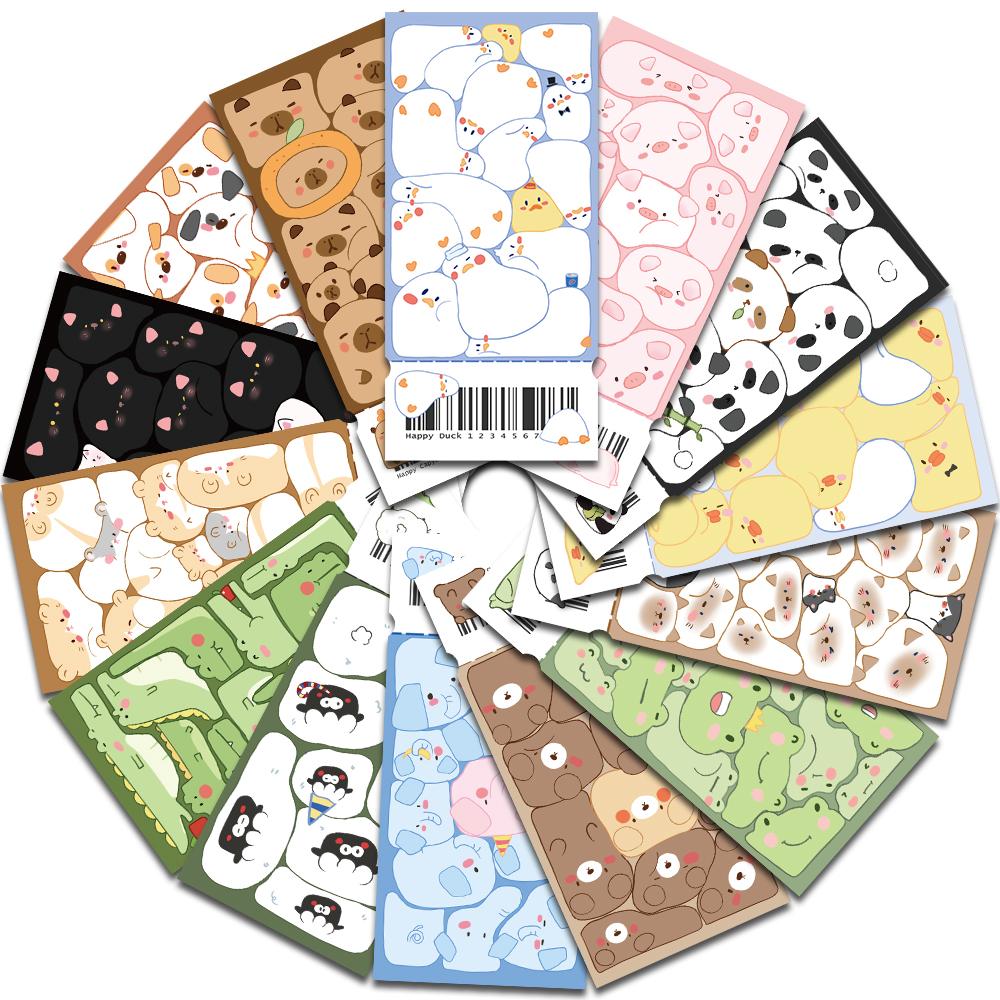 

30 шт. Закладки для книг с животными, которые можно сжимать, Район Харадзюку, Креативная бумага для ноутбука, Креативные, Искусство на багаже, Изображение, Уличная одежда, Подарки для комнаты, Закладки
