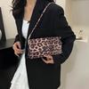 Trendy Leopard Print Handbag New Women's Bag Retro Fashion Shoulder Bag Underarm Handbag Women