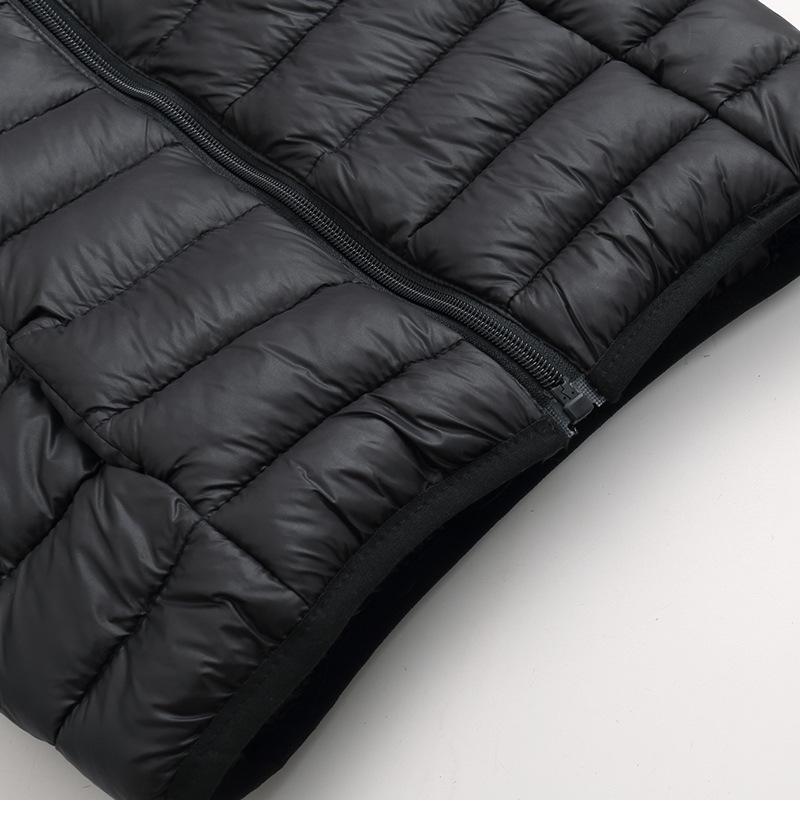 Autumn/Winter Solid Color Hooded Children's Down Cotton Jacket - Lightweight and Warm for Boys & Girls.