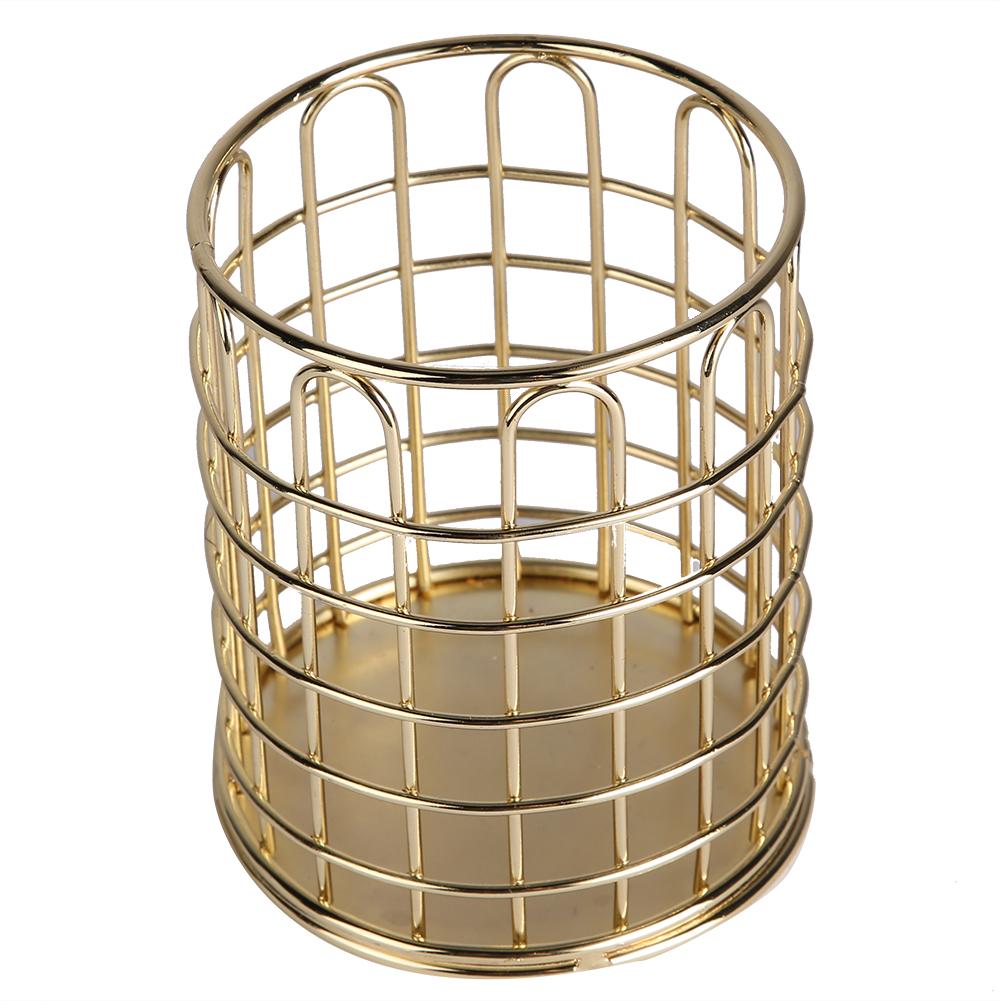 

Multi Functional Cosmetic Brush Storage Holder Eyebrow Pencil Organizer Display Rack (Luxury Gold)