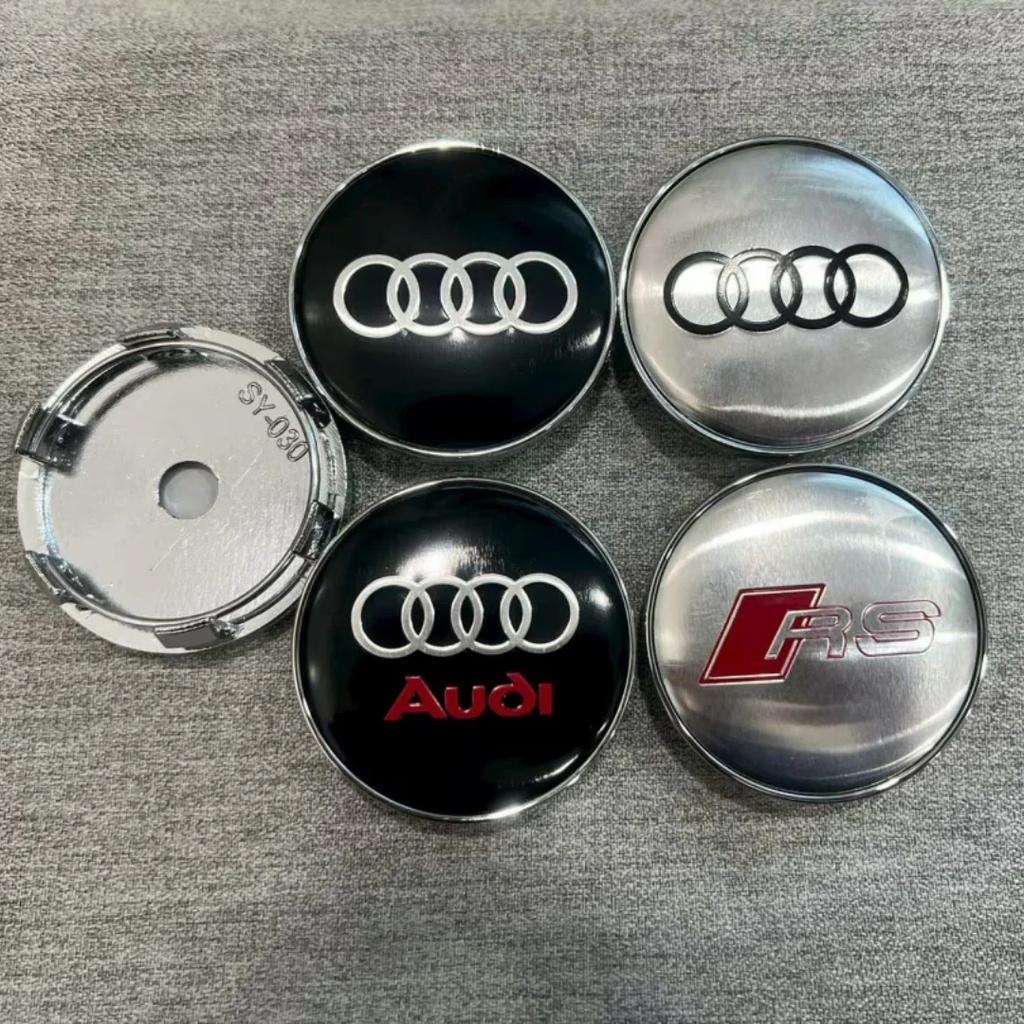 4Pcs 60mm Car Center Wheel Hub Cover Tire Cap For s7 Sline A1 A2 A3 A4 A5 A6 A7 A8 Q1 Q2 Q3 Q4 Q5 Q6 Q7 Q8 TT Auto Accessories7s