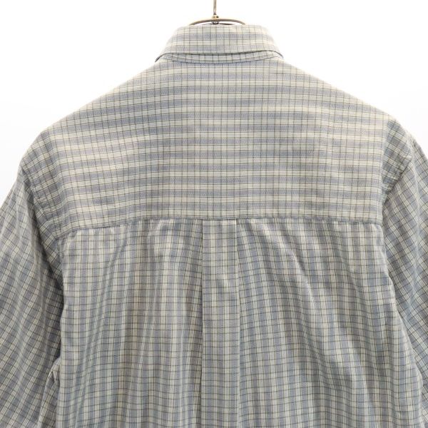 BURBERRY 80s Made in USA Vintage Check Pattern Short sleeve Button down shirt Men's Used