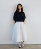 Yulago Shirring Flare Band Skirt