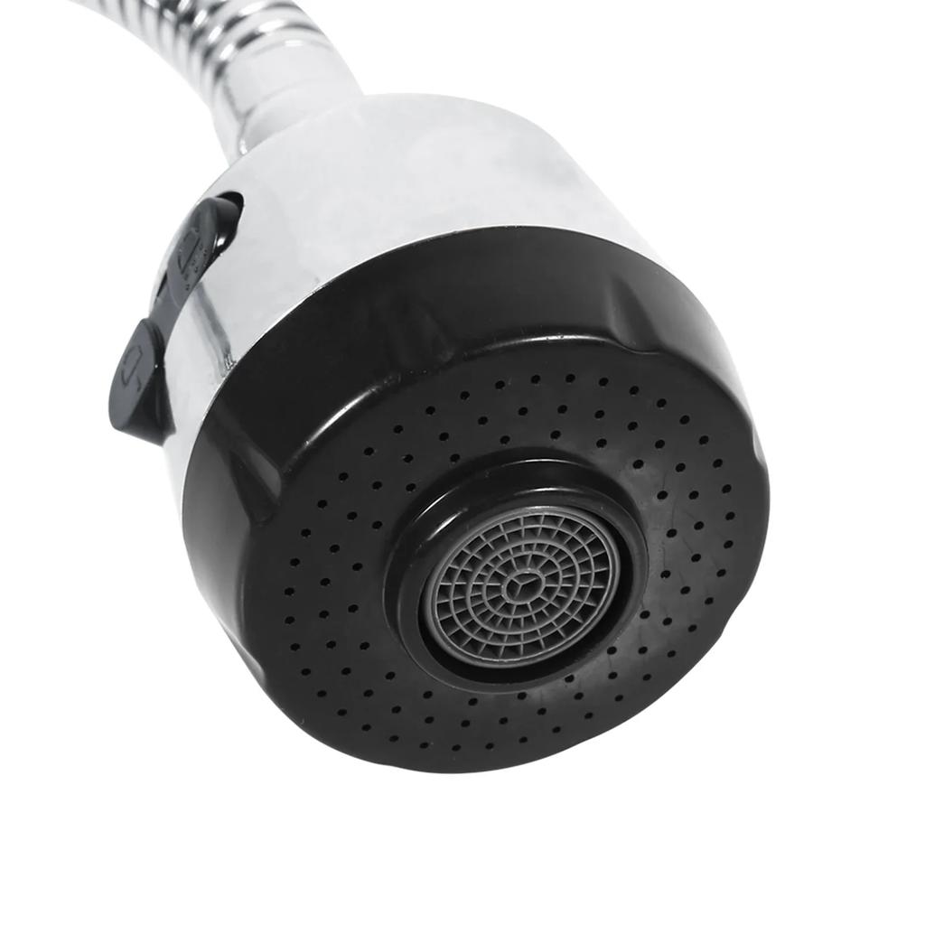 304 Edelstahl Schwenkauslauf Küchenspüle Wasserhahn Rohrverschraubungen Einzelhebelanschluss