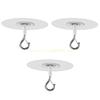 3Pcs/set Clear Adhesive Hooks for Wall or Ceiling Damage Resistant Hangers Hooks Top Sale