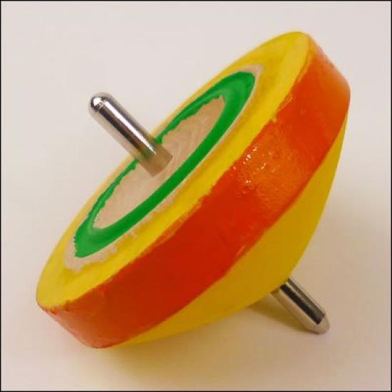 Wooden Colored Iron Core Top Make at Play at Home Home Play 526 Toy, (1 piece) / Home, Home, Hobby, Crafts,