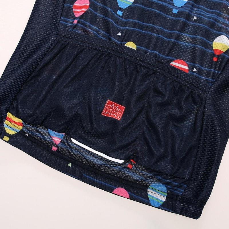 Sada letního oblečení s krátkým rukávem Jízda na kole Cyklistické oblečení Dámské sportovní dresy