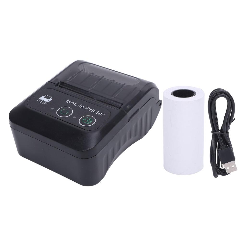 Acogedor 58mm Thermal Receipt Printer, Portable Pocket USB Invoice Printer, 203dpi Resolution, 50-80mm/s Print Speed, PC Compatible