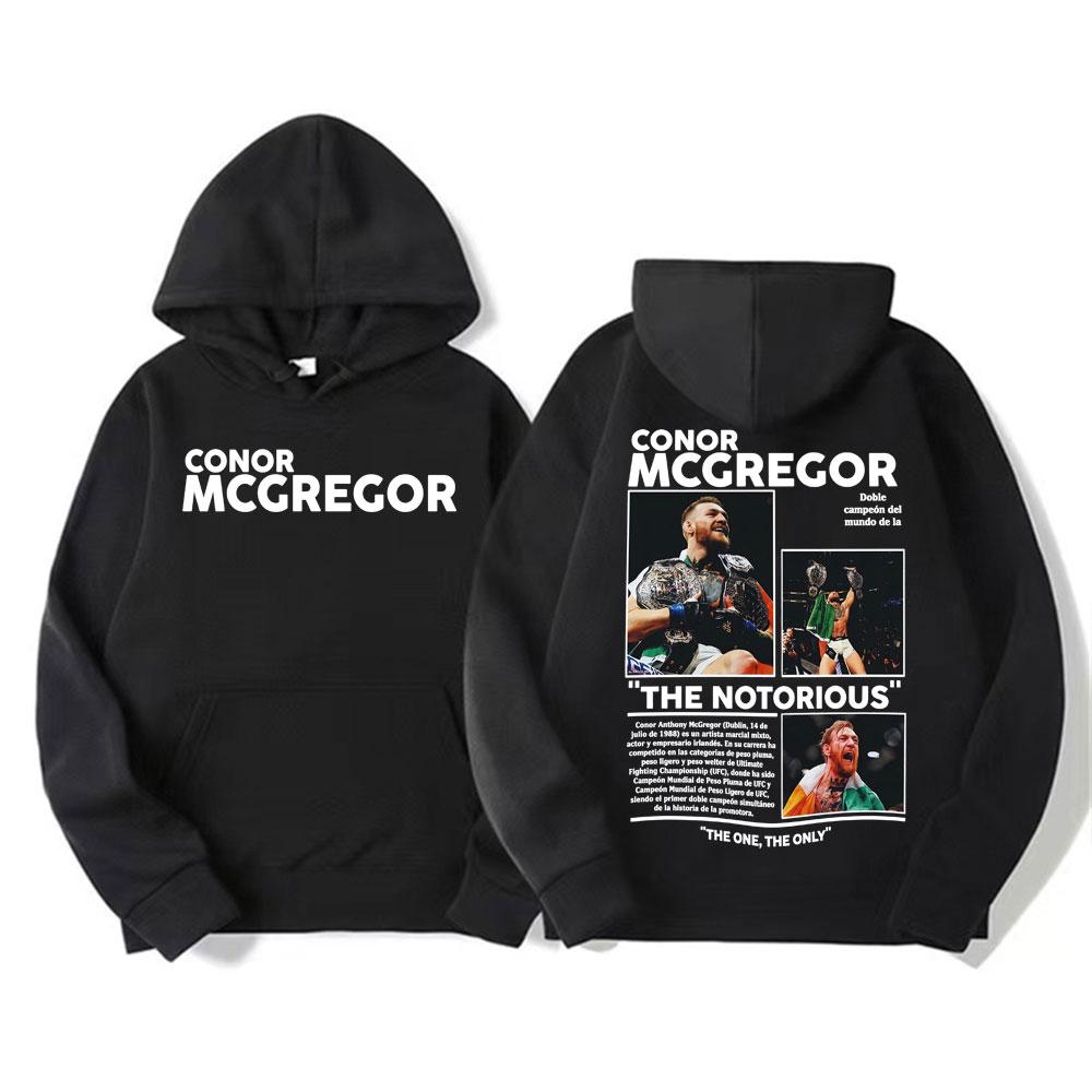 Conor Mcgregor The Notorious Merch Hoodies Men's Clothes Harajuku Cool High Street Sweatshirt Long Sleeve Loose Oversized Hoodie