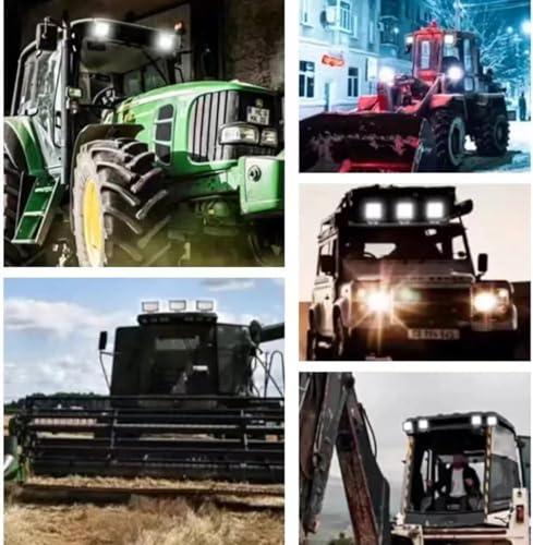 KAWELL 96W LED Work Light, Wide Angle Floodlight, Rectangular Light Bar, Dustproof and Waterproof, 12V/24V, Universal IP67 Waterproof, Super Bright, 1