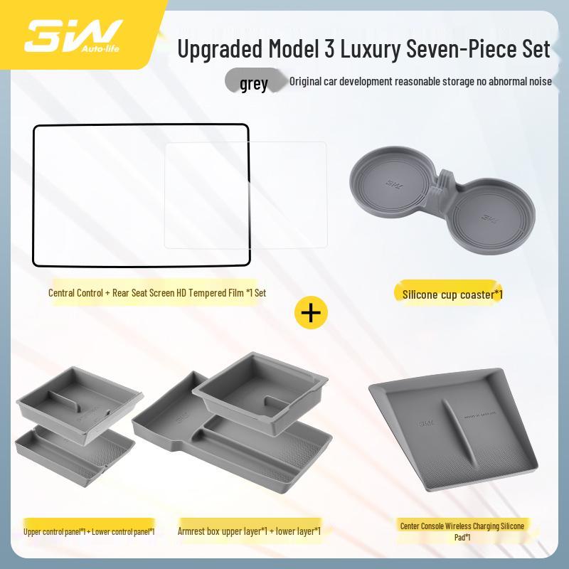 Tesla Model Y & 3 Displayschutz - Gehärtetes Glas, HD-Displayfolie, Schutz für die Mittelkonsole.