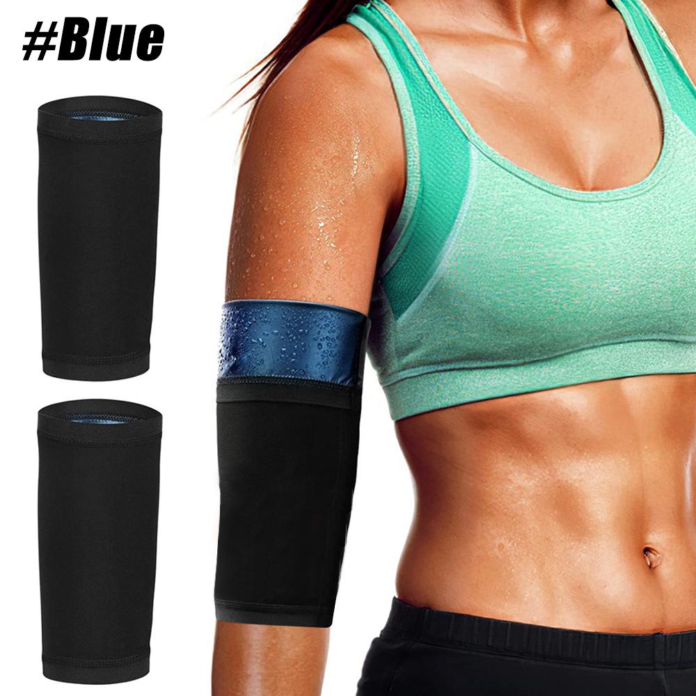1Pair Women'S Arm Trimmers Compression Flabby Arms Sleeve Sweat Sauna Bands Shaper Slimmers For Workout Gym