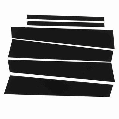6 Pcs B Pillar Posts Door Trim Glossy Black Exterior Side Door Window Cover Decal for Accord Eight Generations 2008‑2012