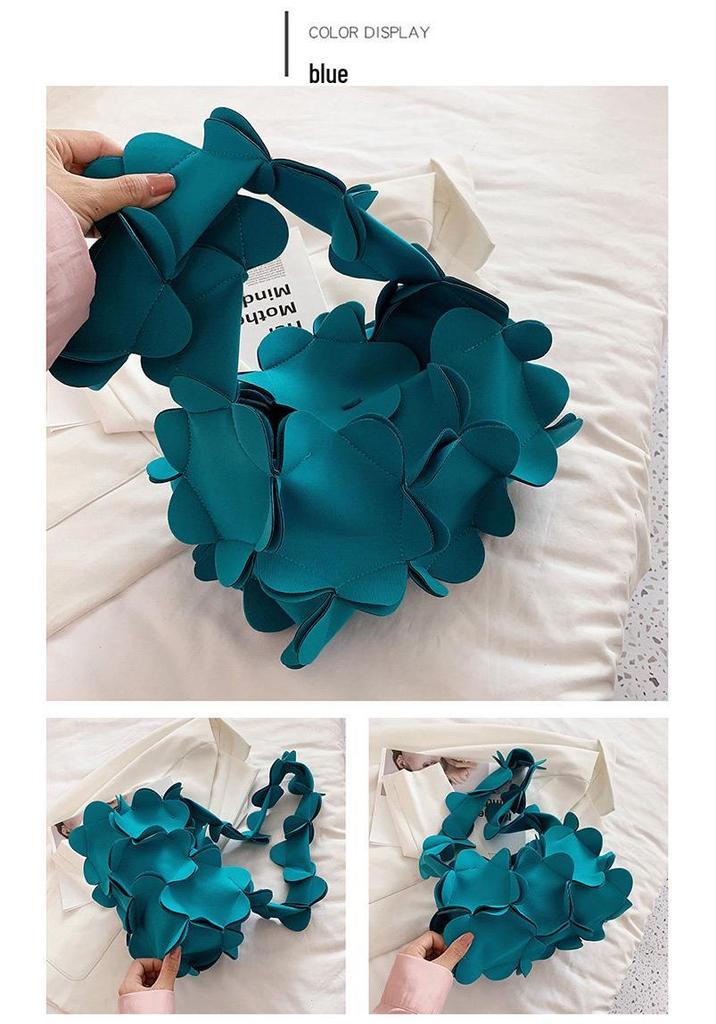 Sac à Bandoulière Unique Patchwork Floral Texturé - Mode Décontractée Femme Été 2025